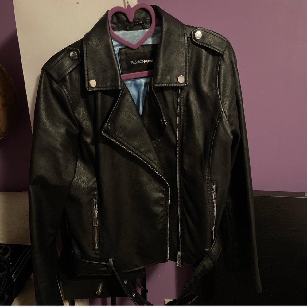 Fashion nova leather jacket